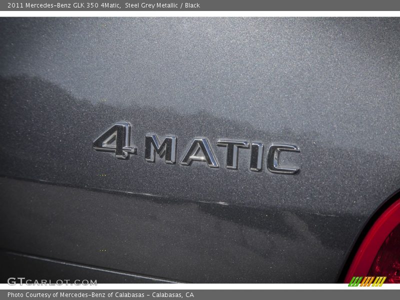 Steel Grey Metallic / Black 2011 Mercedes-Benz GLK 350 4Matic