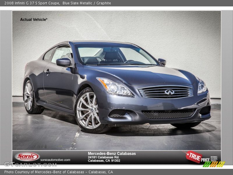 Blue Slate Metallic / Graphite 2008 Infiniti G 37 S Sport Coupe