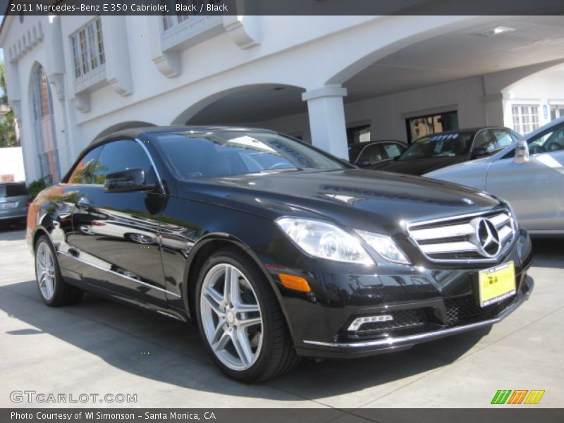 Black / Black 2011 Mercedes-Benz E 350 Cabriolet