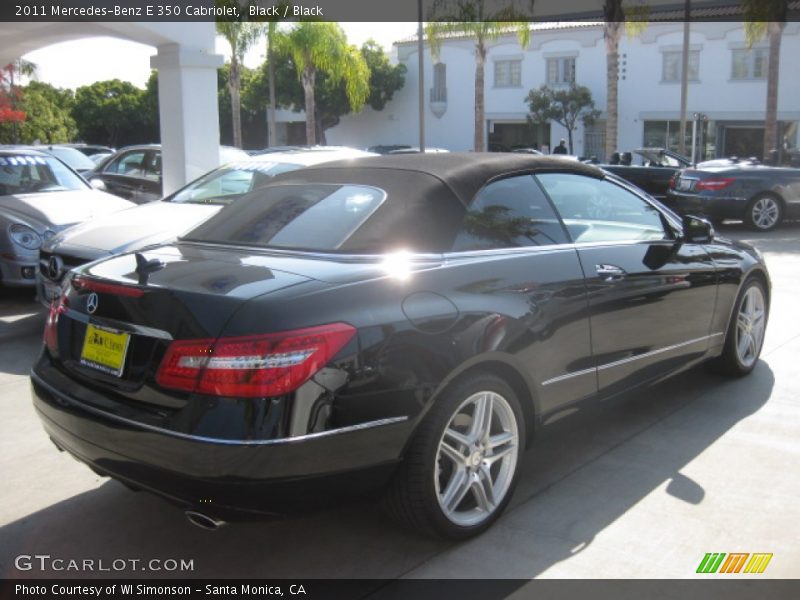 Black / Black 2011 Mercedes-Benz E 350 Cabriolet