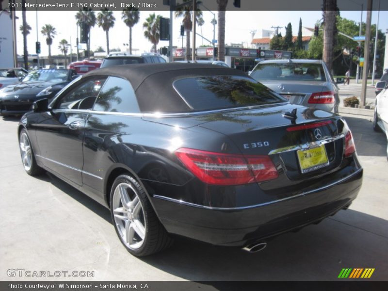 Black / Black 2011 Mercedes-Benz E 350 Cabriolet