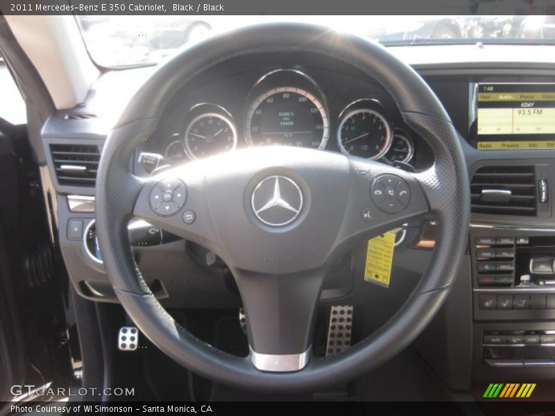 Black / Black 2011 Mercedes-Benz E 350 Cabriolet
