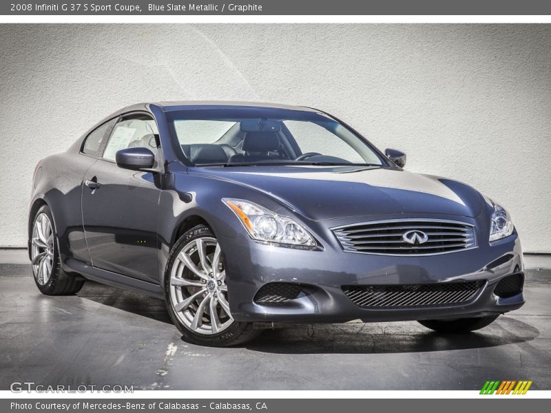 Blue Slate Metallic / Graphite 2008 Infiniti G 37 S Sport Coupe