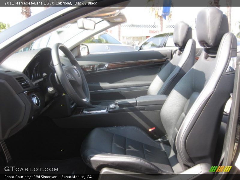 Black / Black 2011 Mercedes-Benz E 350 Cabriolet