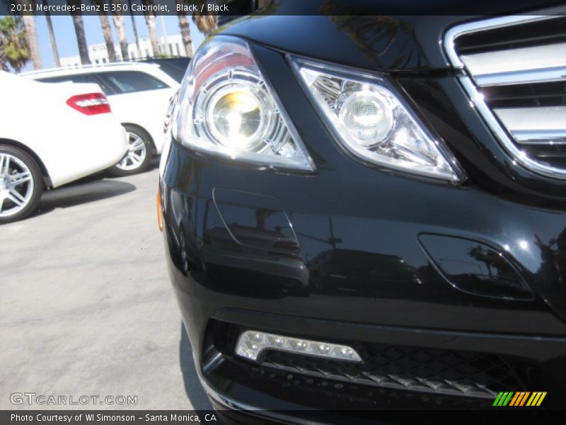 Black / Black 2011 Mercedes-Benz E 350 Cabriolet