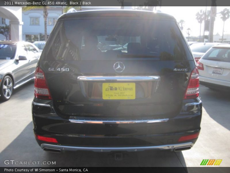 Black / Black 2011 Mercedes-Benz GL 450 4Matic