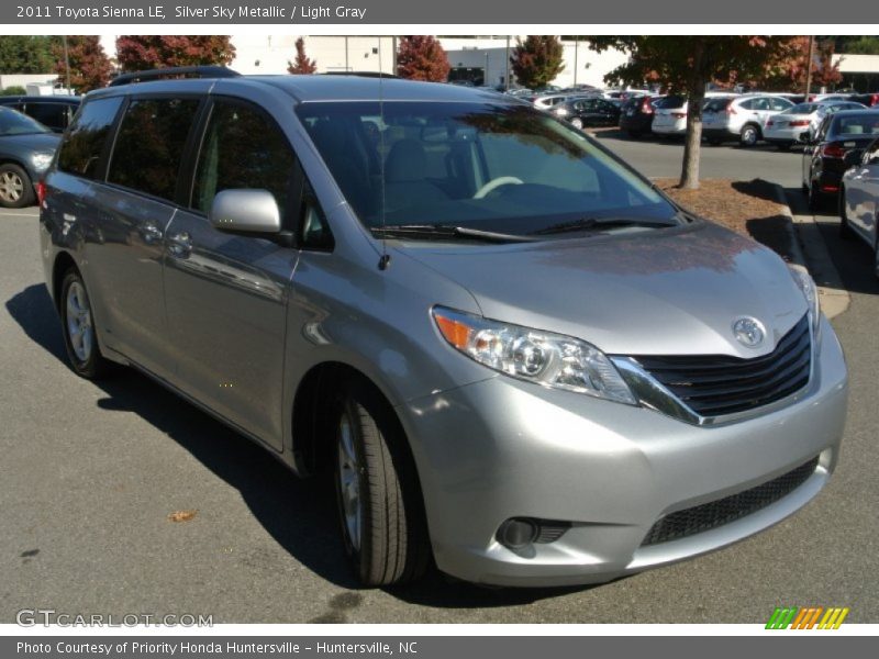 Silver Sky Metallic / Light Gray 2011 Toyota Sienna LE