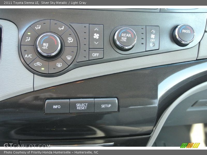 Silver Sky Metallic / Light Gray 2011 Toyota Sienna LE