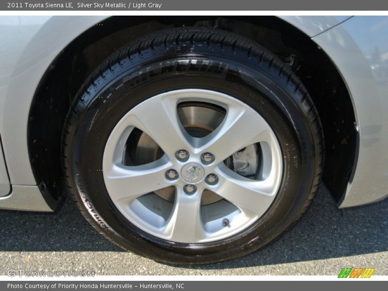 Silver Sky Metallic / Light Gray 2011 Toyota Sienna LE
