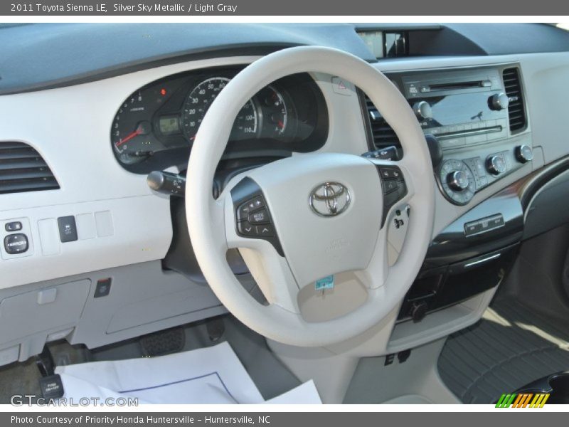 Silver Sky Metallic / Light Gray 2011 Toyota Sienna LE