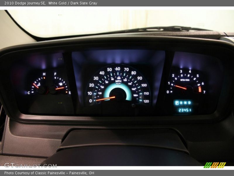 White Gold / Dark Slate Gray 2010 Dodge Journey SE