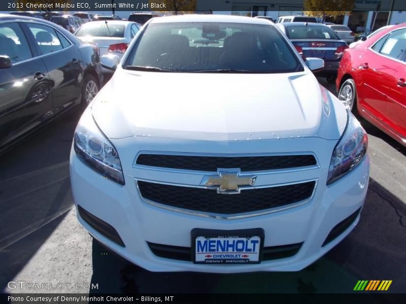 Summit White / Jet Black 2013 Chevrolet Malibu ECO