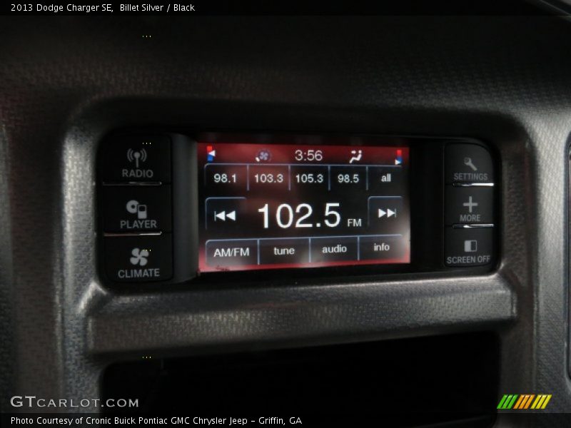 Billet Silver / Black 2013 Dodge Charger SE