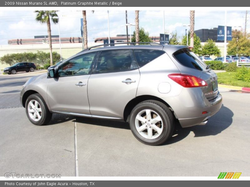 Platinum Graphite Metallic / Beige 2009 Nissan Murano SL AWD