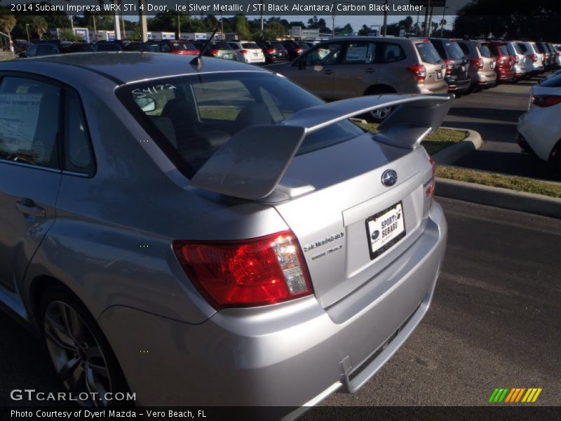 Ice Silver Metallic / STI Black Alcantara/ Carbon Black Leather 2014 Subaru Impreza WRX STi 4 Door