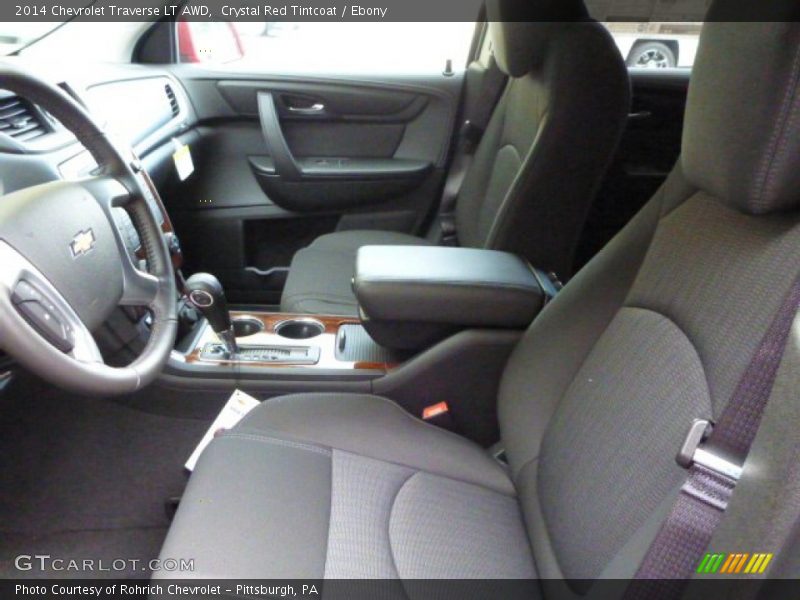 Crystal Red Tintcoat / Ebony 2014 Chevrolet Traverse LT AWD