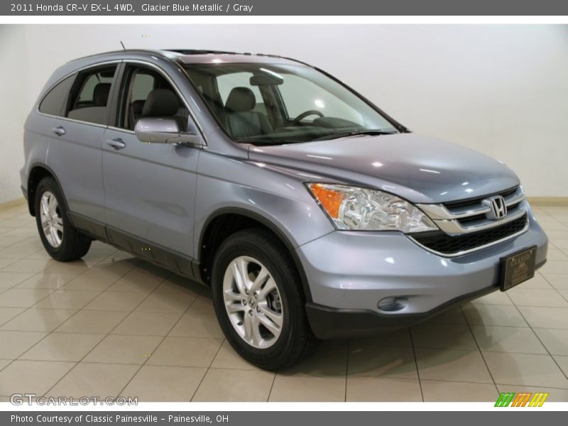 Glacier Blue Metallic / Gray 2011 Honda CR-V EX-L 4WD