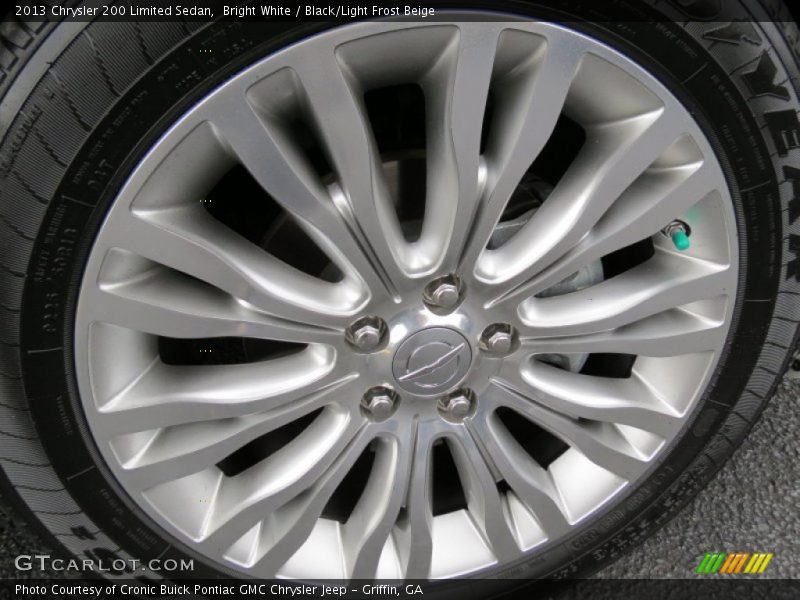 Bright White / Black/Light Frost Beige 2013 Chrysler 200 Limited Sedan