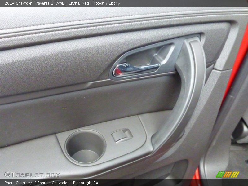 Crystal Red Tintcoat / Ebony 2014 Chevrolet Traverse LT AWD