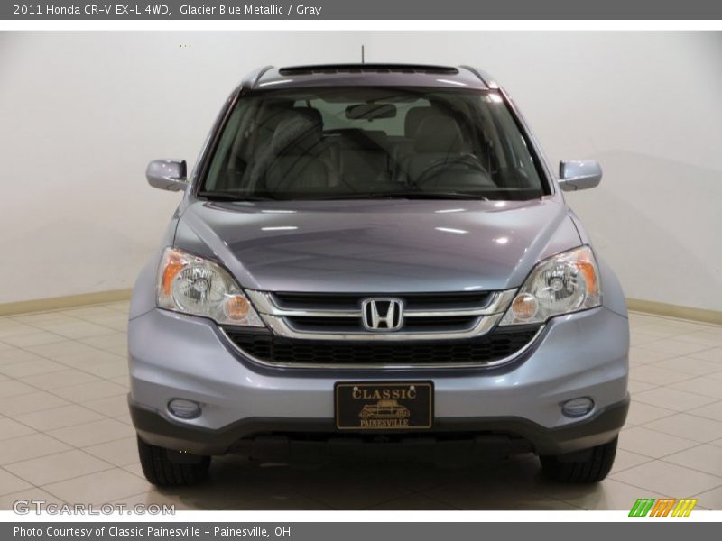 Glacier Blue Metallic / Gray 2011 Honda CR-V EX-L 4WD