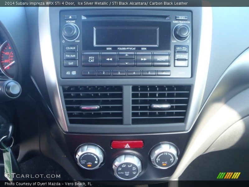 Ice Silver Metallic / STI Black Alcantara/ Carbon Black Leather 2014 Subaru Impreza WRX STi 4 Door