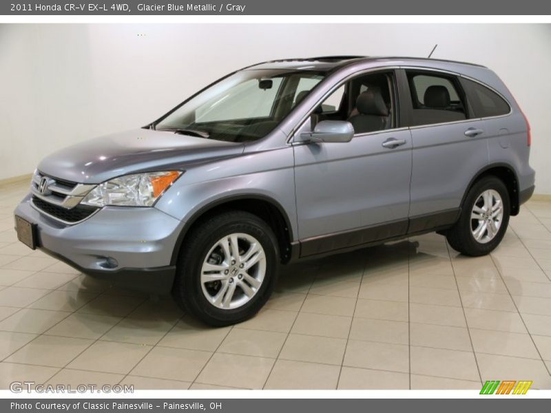 Glacier Blue Metallic / Gray 2011 Honda CR-V EX-L 4WD