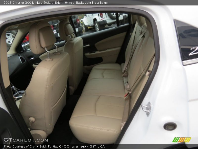 Bright White / Black/Light Frost Beige 2013 Chrysler 200 Limited Sedan