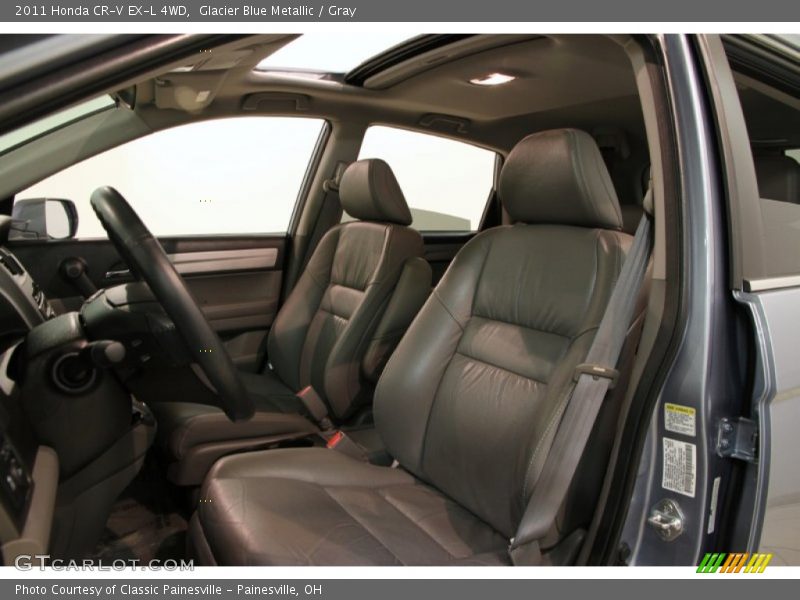 Glacier Blue Metallic / Gray 2011 Honda CR-V EX-L 4WD