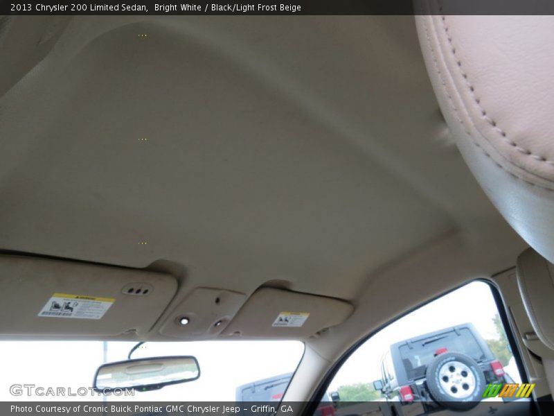 Bright White / Black/Light Frost Beige 2013 Chrysler 200 Limited Sedan