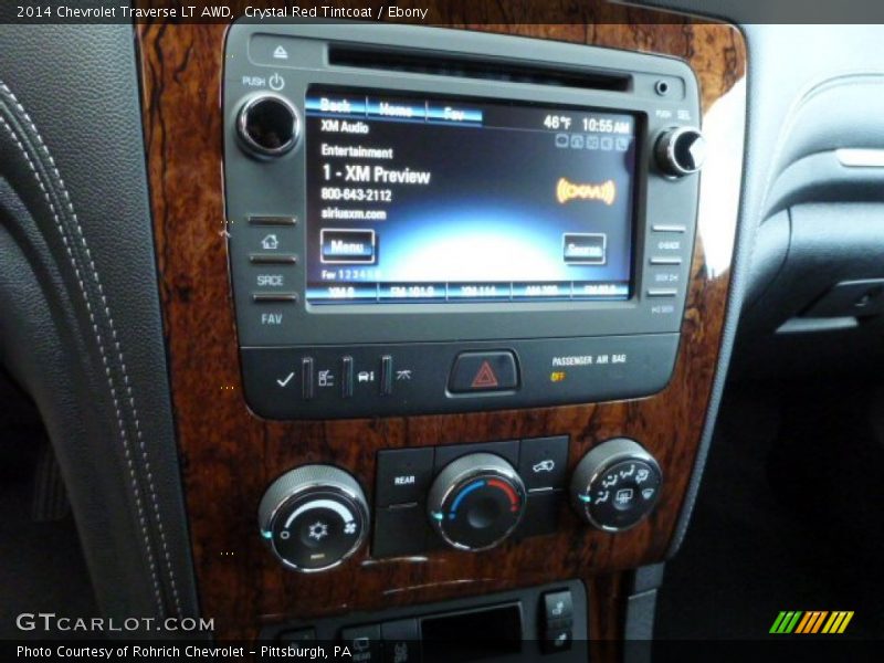 Crystal Red Tintcoat / Ebony 2014 Chevrolet Traverse LT AWD