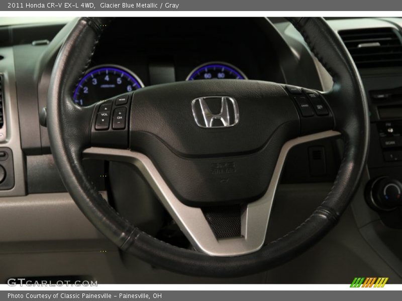 Glacier Blue Metallic / Gray 2011 Honda CR-V EX-L 4WD