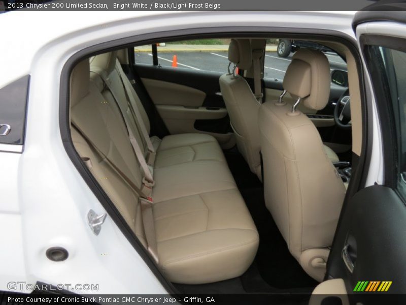 Bright White / Black/Light Frost Beige 2013 Chrysler 200 Limited Sedan