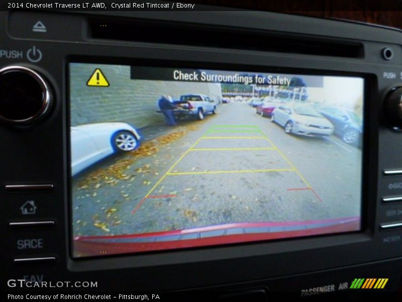 Crystal Red Tintcoat / Ebony 2014 Chevrolet Traverse LT AWD