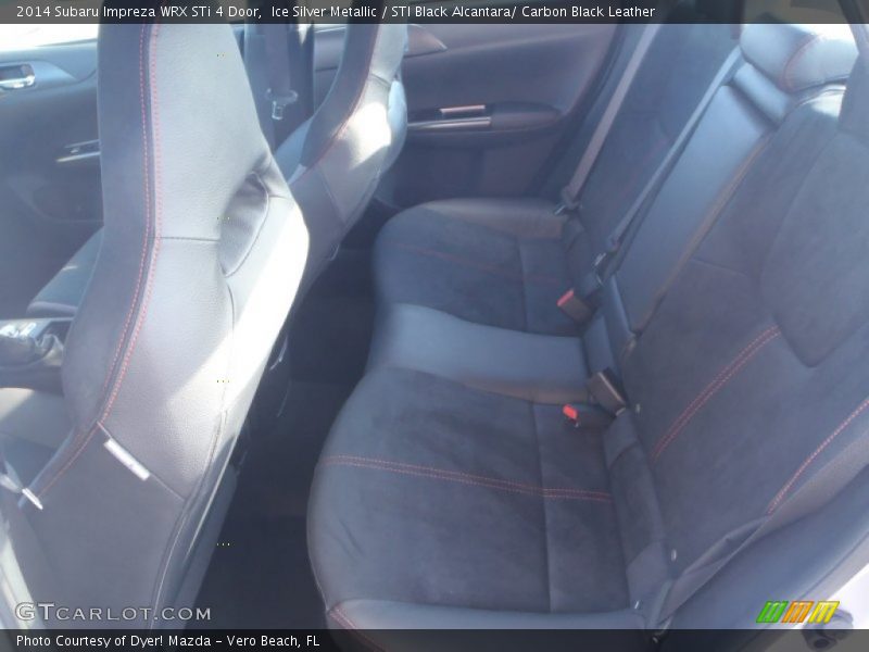 Ice Silver Metallic / STI Black Alcantara/ Carbon Black Leather 2014 Subaru Impreza WRX STi 4 Door