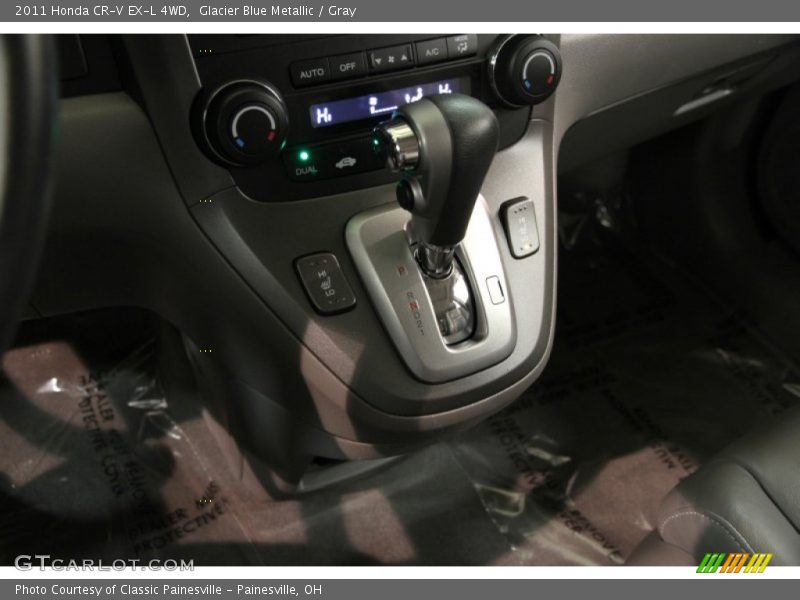 Glacier Blue Metallic / Gray 2011 Honda CR-V EX-L 4WD
