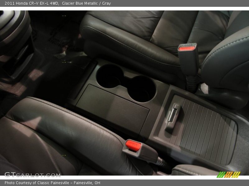 Glacier Blue Metallic / Gray 2011 Honda CR-V EX-L 4WD