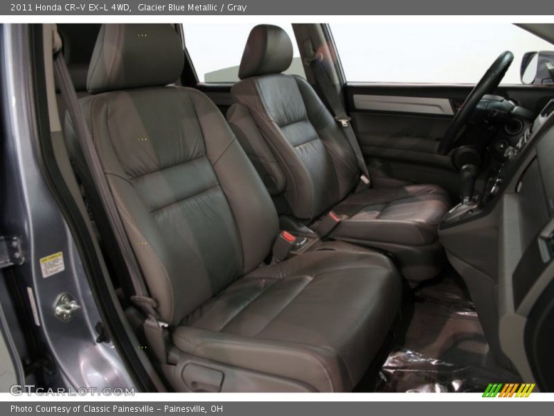 Glacier Blue Metallic / Gray 2011 Honda CR-V EX-L 4WD