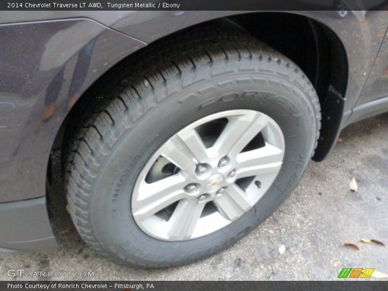 Tungsten Metallic / Ebony 2014 Chevrolet Traverse LT AWD