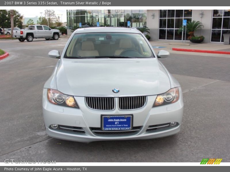 Titanium Silver Metallic / Beige 2007 BMW 3 Series 335i Sedan
