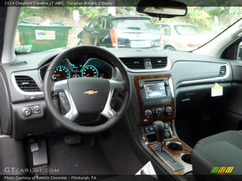 Tungsten Metallic / Ebony 2014 Chevrolet Traverse LT AWD
