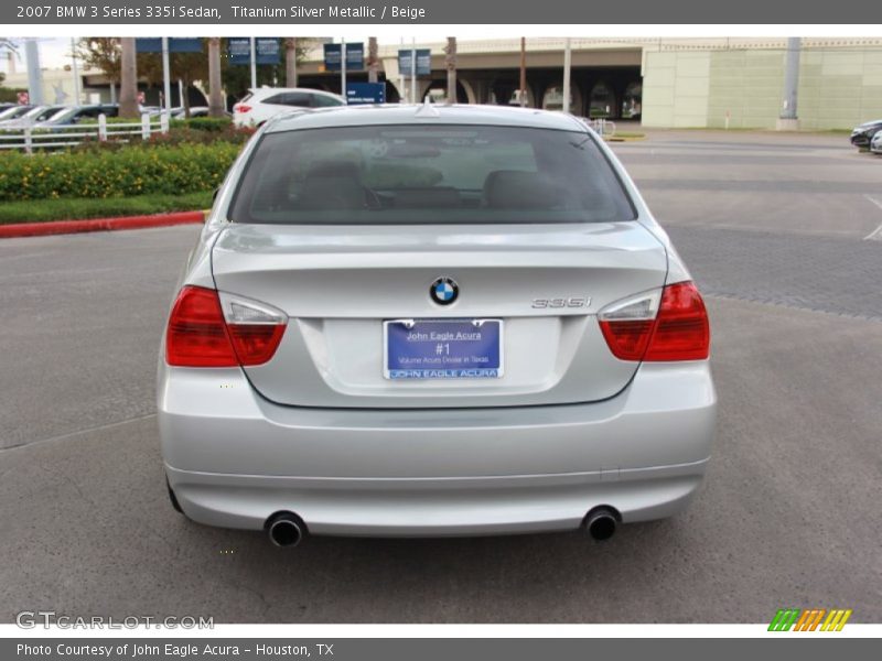 Titanium Silver Metallic / Beige 2007 BMW 3 Series 335i Sedan