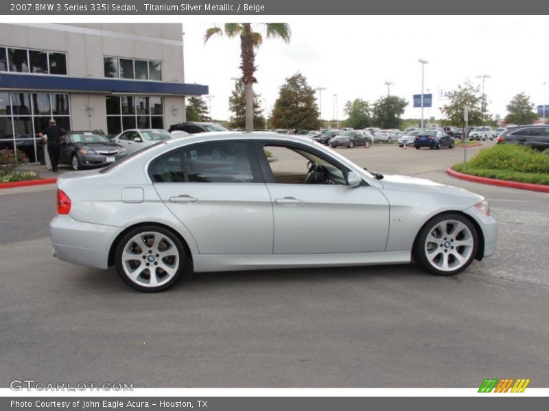 Titanium Silver Metallic / Beige 2007 BMW 3 Series 335i Sedan