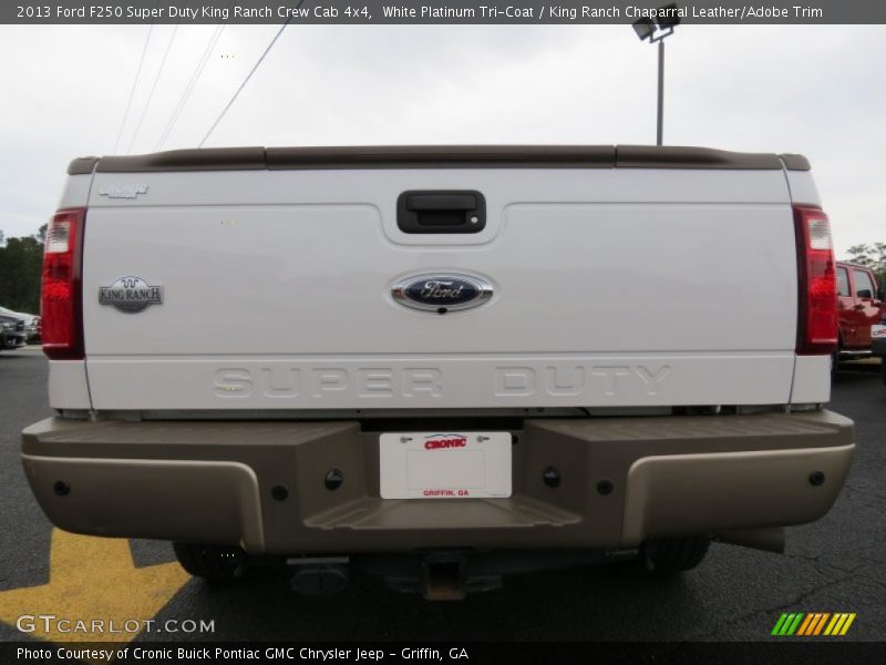 White Platinum Tri-Coat / King Ranch Chaparral Leather/Adobe Trim 2013 Ford F250 Super Duty King Ranch Crew Cab 4x4