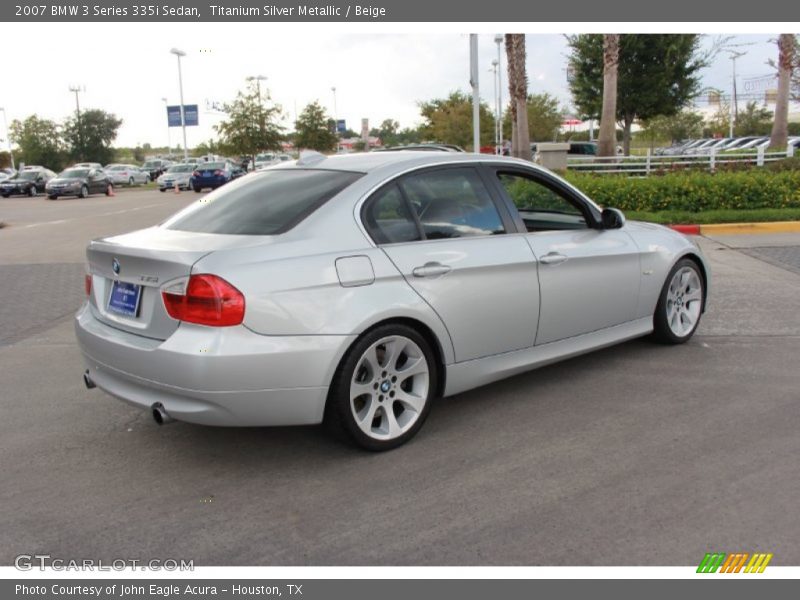 Titanium Silver Metallic / Beige 2007 BMW 3 Series 335i Sedan