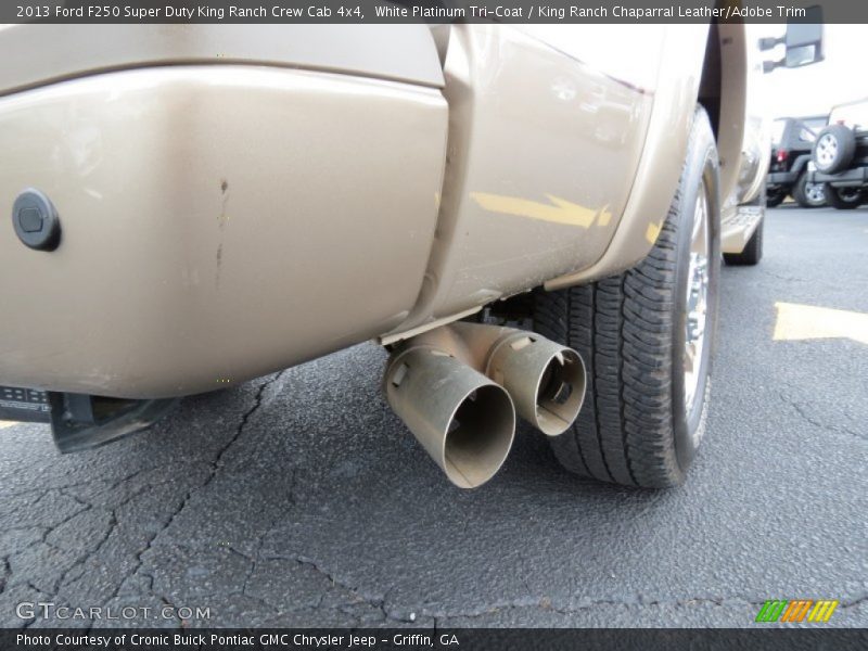 White Platinum Tri-Coat / King Ranch Chaparral Leather/Adobe Trim 2013 Ford F250 Super Duty King Ranch Crew Cab 4x4