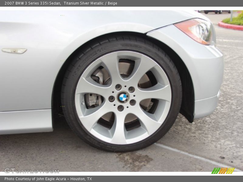 Titanium Silver Metallic / Beige 2007 BMW 3 Series 335i Sedan
