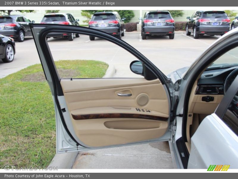 Titanium Silver Metallic / Beige 2007 BMW 3 Series 335i Sedan
