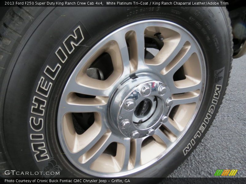 White Platinum Tri-Coat / King Ranch Chaparral Leather/Adobe Trim 2013 Ford F250 Super Duty King Ranch Crew Cab 4x4
