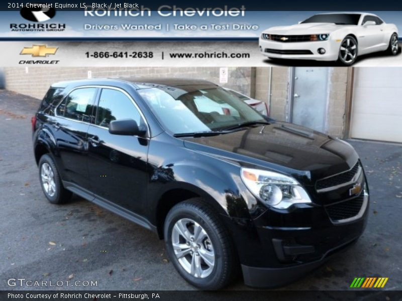 Black / Jet Black 2014 Chevrolet Equinox LS