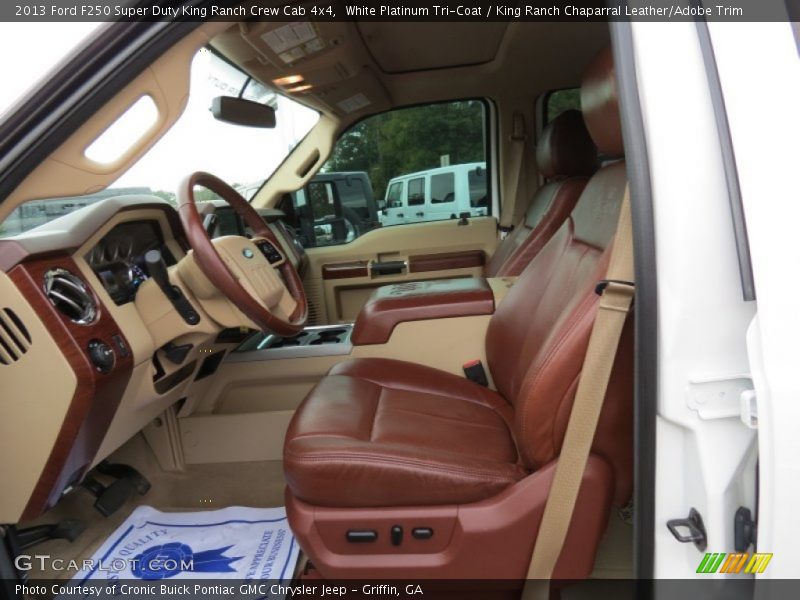 White Platinum Tri-Coat / King Ranch Chaparral Leather/Adobe Trim 2013 Ford F250 Super Duty King Ranch Crew Cab 4x4